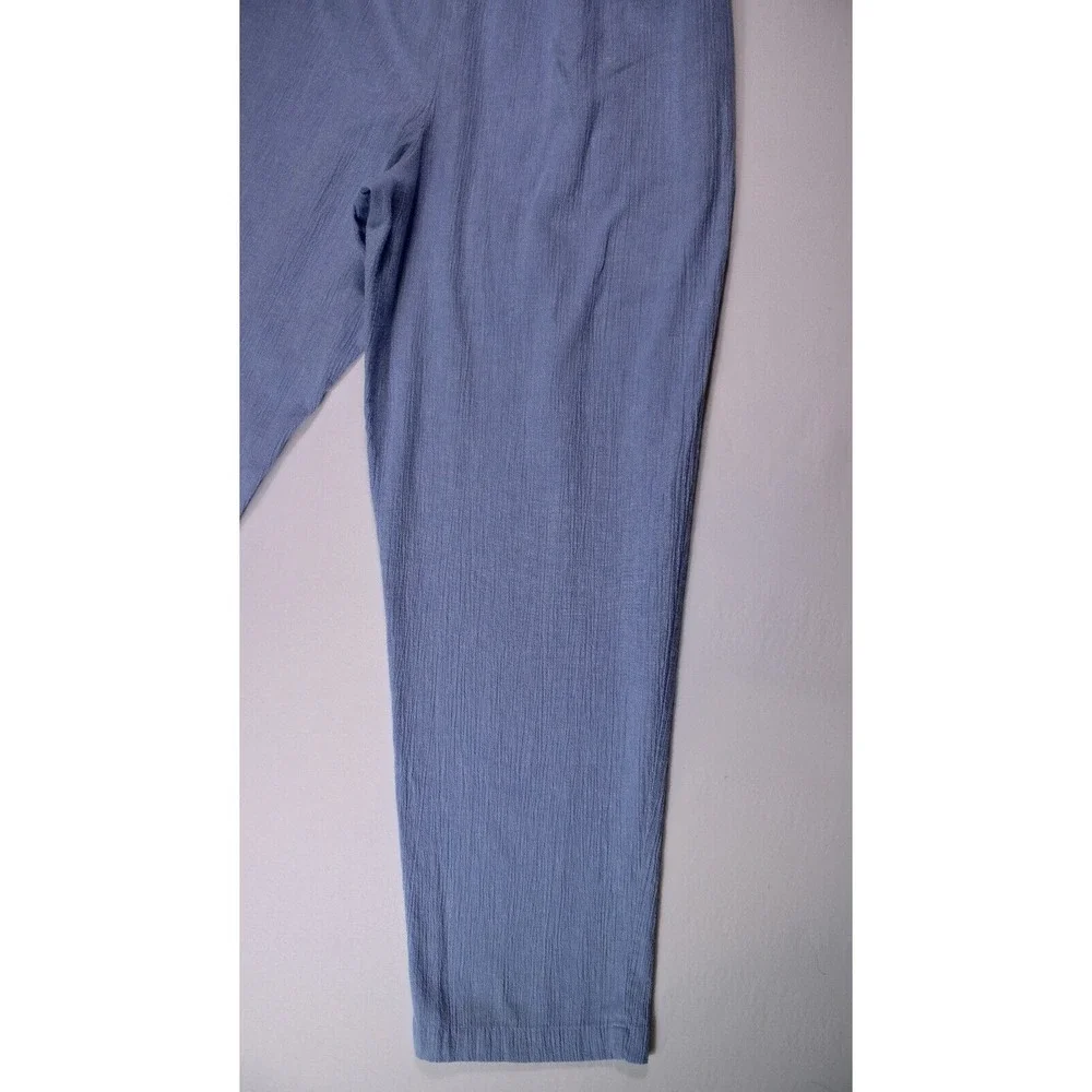 Alfred Dunner Pants Womens Size 12 Blue Pull‎ On Pants  - (26.5 x 26)